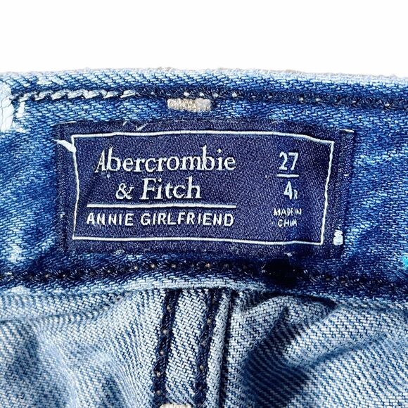Hippie Jeans Abercrombie & Fitch Sz 27 Womens Embroidered Painted Art to Wear - Picture 8 of 11